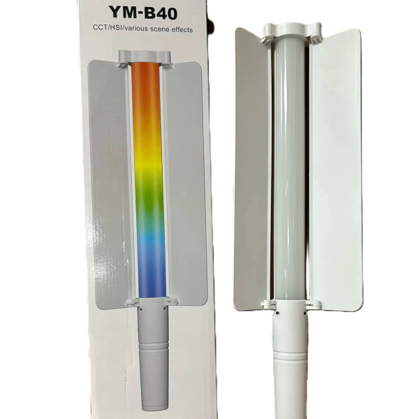 Lampa video LED Koosda YM-B40 Selfle Stick [White]