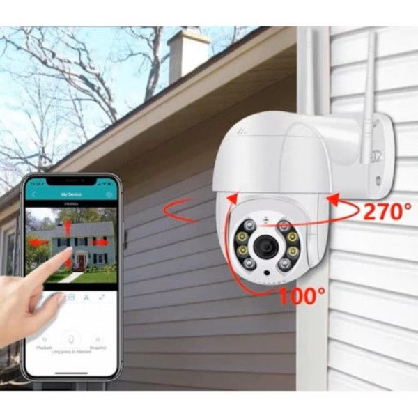 Supraveghere video Jortan JT-8160QJ IP Surveillance Camera Wi-Fi Full HD 1080p [White]