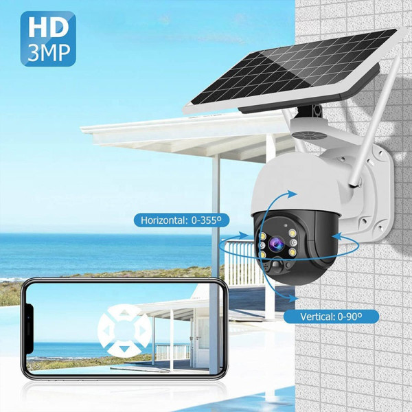 Supraveghere video Jortan JT-8181-2XM-4GU IP Surveillance Camera Wi-Fi/4G Full HD 1080 [White]