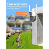 Cameră de supraveghere Jortan JT-8293QJ IP Surveillance Camera Wi-Fi Full HD 1080p [White]
