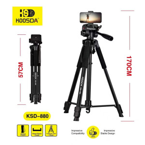  Tripod Koosda KSD-880 Extendable Tripod Stand 1,7M [Black]