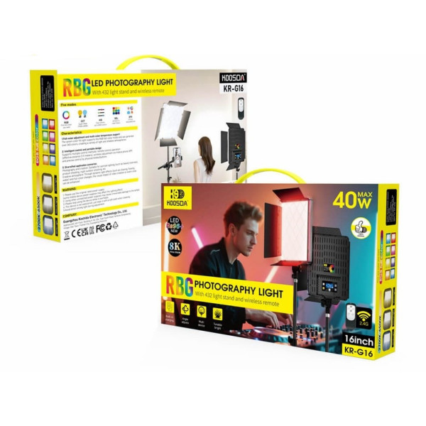 Студийный свет Koosda KR-G16 16inch RGB Led Photography Light [Black]