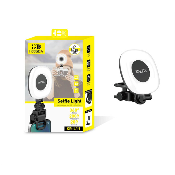 Подсветка для селфи Koosda KR-L11 Rechargeable Led Selfie Fill Light [Black]