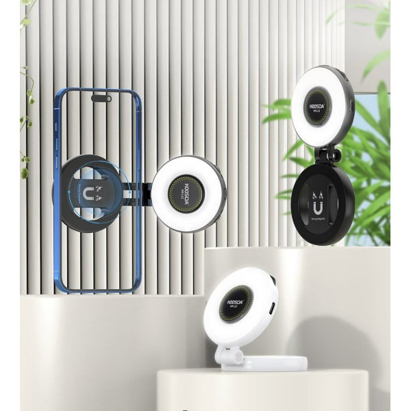 Подсветка для селфи Koosda KR-L12 Magnetic Fill Light With Phone Stand 400mAh [Black]