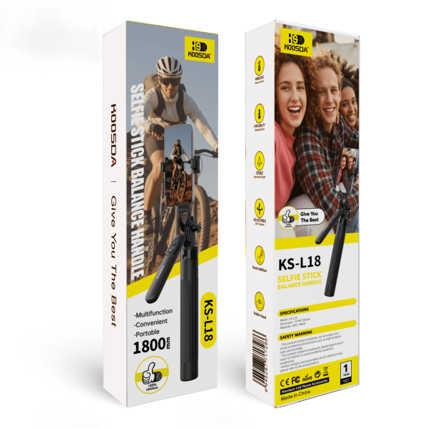 stick/trepied pentru selfie-uri Koosda KS-L18 [Black]