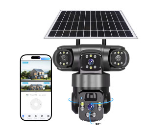 OEM SMQ11 Solar Powered Outdoor Security Camera with 4G [Black]