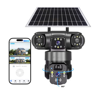 Видеонаблюдение OEM SMQ11 Solar Powered Outdoor Security Camera with 4G [Black]