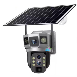 Видеонаблюдение OEM VTS02-DL Solar Powered Outdoor Security Camera with 4G [Black]