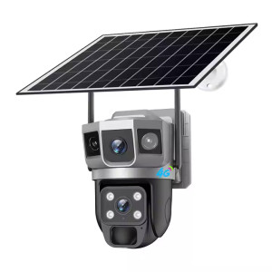 Видеонаблюдение OEM VTS02 Solar Powered Outdoor Security Camera with 4G [Black]