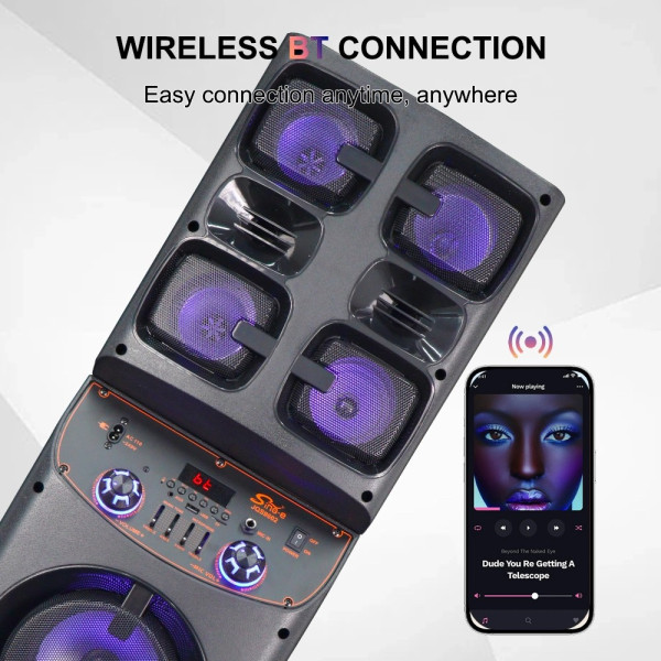 Boxa portabila OEM JQS9602 speaker [Black]