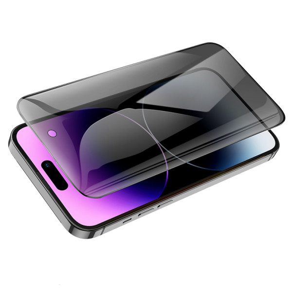 Sticla protectoare Screen Geeks anti-spy tempered glass set for iP15 [Black]