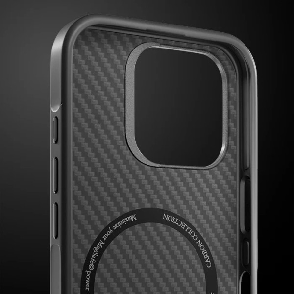 Husa Magsafe Carbon Case p/u Iphone 17 [black]