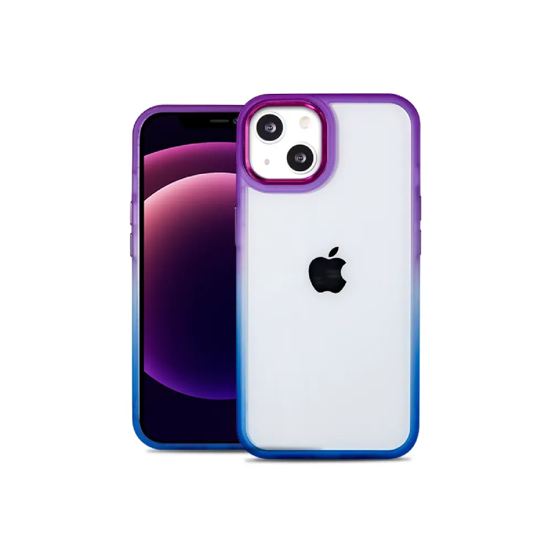 Husa Screen Geeks Gradient bumper iPhone 13 [Purple-Blue]