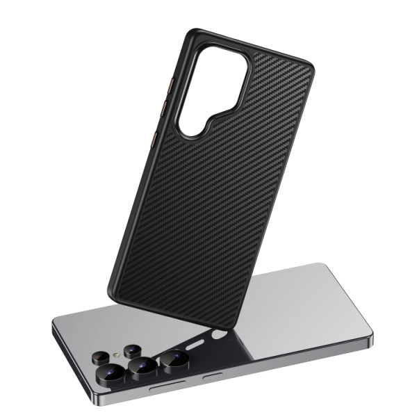 Husa Magsafe Carbon Case p/u Samsung S25 Ultra [black]