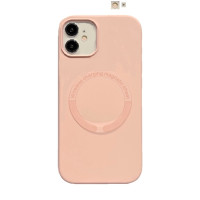 Husa Screen Geeks Magsafe Liquid Silicone Apple iPhone 12 [Pink Sand]