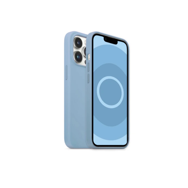 Husa Screen Geeks Magsafe Silicone Case Iphone 13 Pro Max [Blue-Fog]