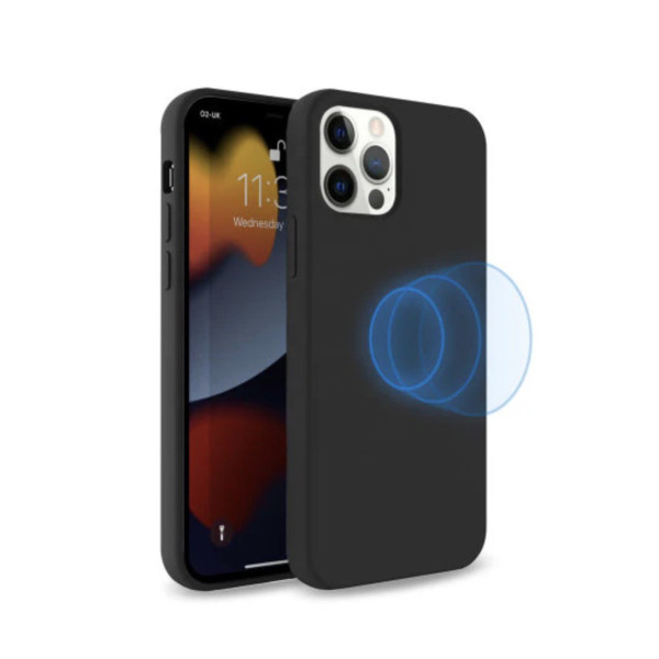 Husa Screen Geeks Magsafe Silicone Case Iphone 12 Pro Max [Black]