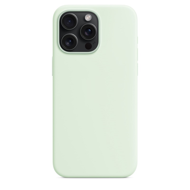 Чехол Screen Geeks Magsafe Silicone Case Iphone 15 Pro Max [Soft-Mint]
