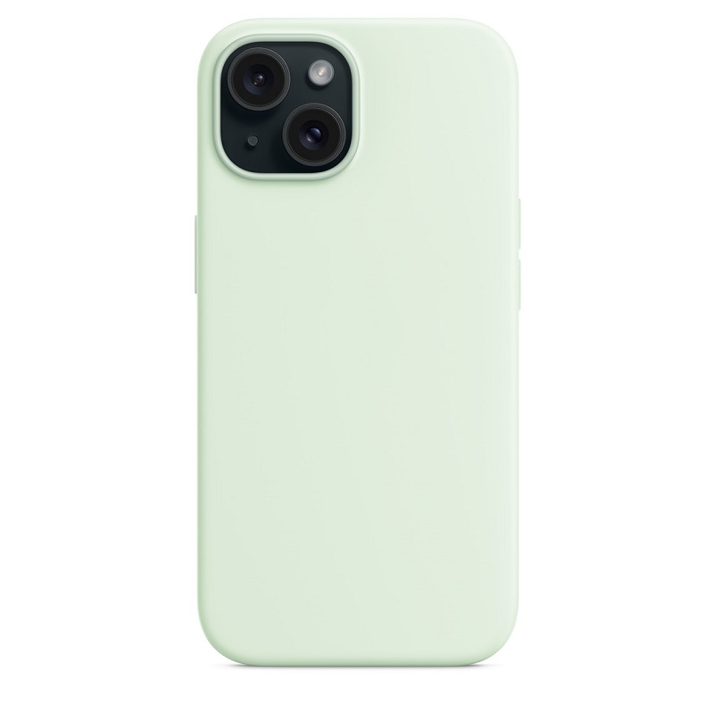 Чехол Screen Geeks Magsafe Silicone Case Iphone 15 [Soft-Mint]