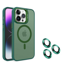 Husa Screen Geeks Magsafe+Lens Iphone 13 Pro [Green]