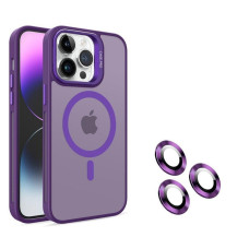 Husa Screen Geeks Magsafe+Lens Iphone 14 Pro [Deep-Purple]