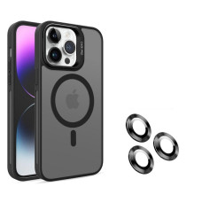 Husa Screen Geeks Magsafe+Lens Iphone 16 Pro Max [Black]