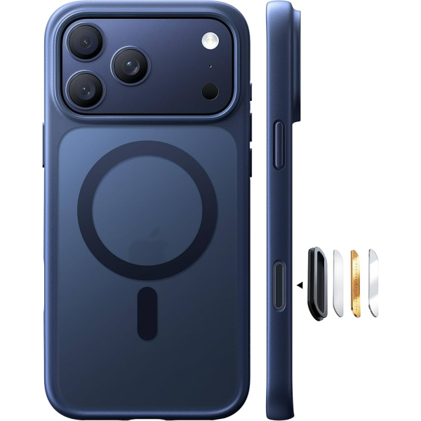 Husa Screen Geeks Magsafe+Lens Iphone 17 Pro [Blue]