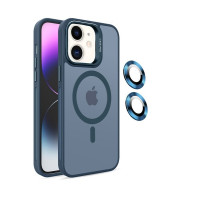 Husa Screen Geeks Magsafe+Lens Iphone 12 [Blue]