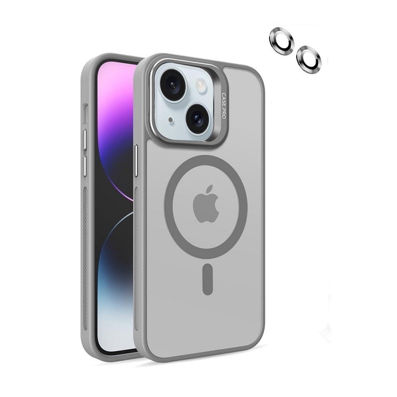 Husa Screen Geeks Magsafe+Lens Iphone 15 [Grey]