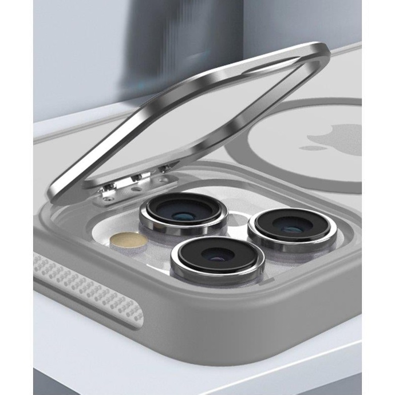 Чехол Screen Geeks Magsafe+Lens Iphone 15 [Grey]