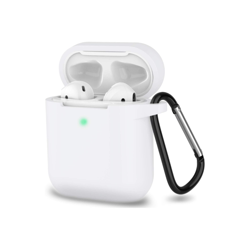 Husa Screen Geeks Silicone Bumper For AirPods [White]