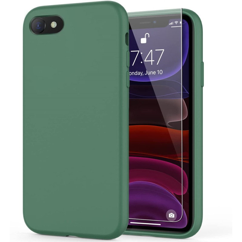 Husa Screen Geeks Soft Touch Apple iPhone 7 [Dark Green]
