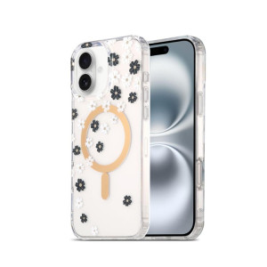 Чехол Screen Geeks Spring Magsafe Case Iphone 16 [Black White]