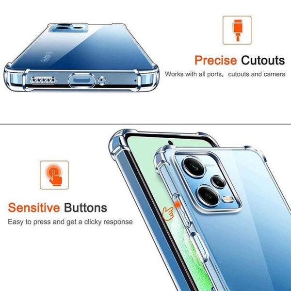 Husa Screen Geeks TPU Xiaomi Redmi 12 [Transparent]