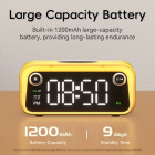 Настольные часы Wekome Beluga D6 Dream Weaver 4 in 1 (time, speaker, wireless charger, radio) [Yellow]