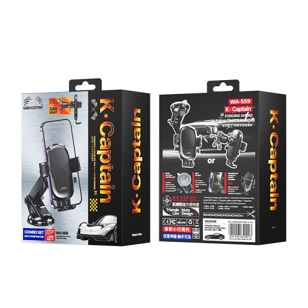 Suport Auto Wekome WA-S59 Captain Ultimate Mehanic [Black]