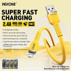 Cablu Wekome WDC-09i Tint Lighting (2.4A) [Yellow]