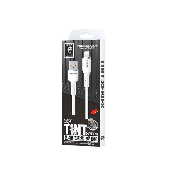 Cablu Wekome WDC-09i Tint Lighting (2.4A) [Yellow]
