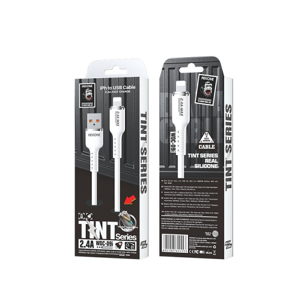 Cablu Wekome WDC-09i Tint Lighting (2.4A) [Yellow]