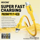 Cablu Wekome WDC-10 Tint USB-C to Lighting (PD20W) [White]