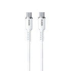 Cablu Wekome WDC-11 Tint USB-C to USB-C (100W) [White]