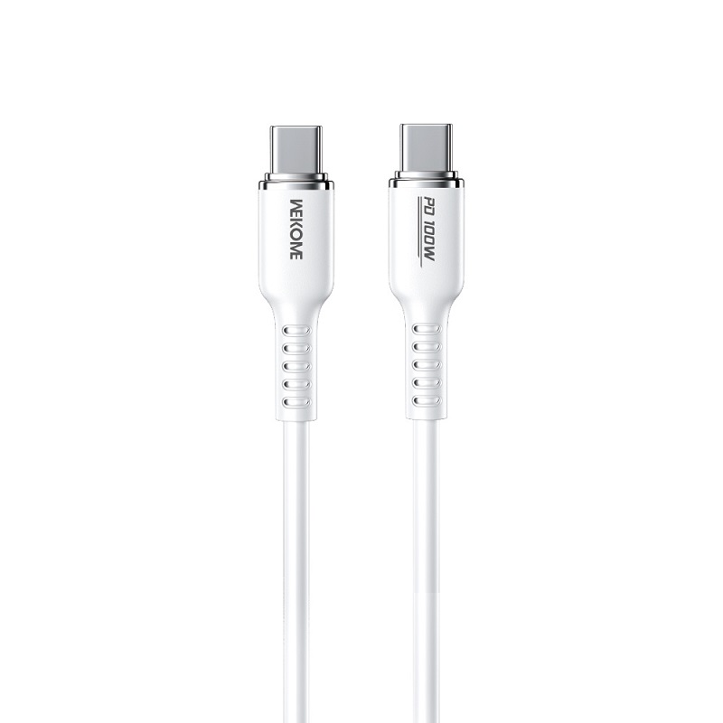 Cablu Wekome WDC-11 Tint USB-C to USB-C (100W) [White]
