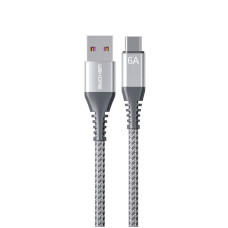 Cablu Wekome WDC-169 Type-C 6A (L=1M) [Silver]