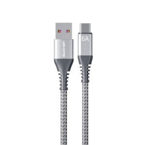 Cablu Wekome WDC-169 Type-C 6A (L=1M) [Silver]