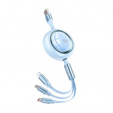 Cablu Wekome WDC-18 Star 3in1 (100W) [Blue]