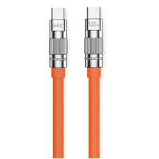 Cablu Wekome WDC-188 Wingle Series Fast Charging Cable 100W Type C to Type C [Orange]
