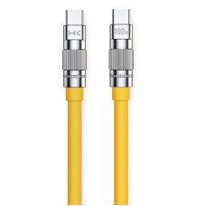 Cablu Wekome WDC-188 Wingle Series Fast Charging Cable 100W Type C to Type C [Yellow]