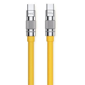 Cablu Wekome WDC-188 Wingle Series Fast Charging Cable 100W Type C to Type C [Yellow]