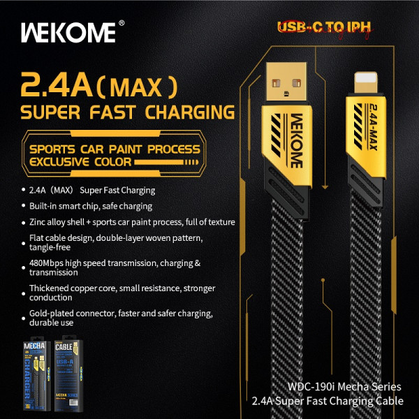 Cablu Wekome WDC-190i Mecha Lighting [Tarnish]