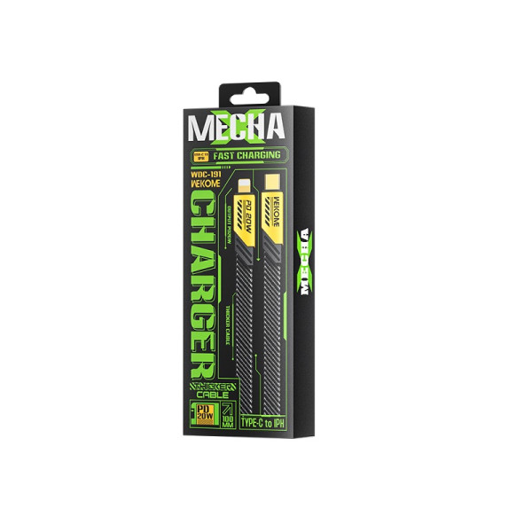 Cablu Wekome WDC-191 Mecha USB-C to Lighting (PD20W) [Tarnish]